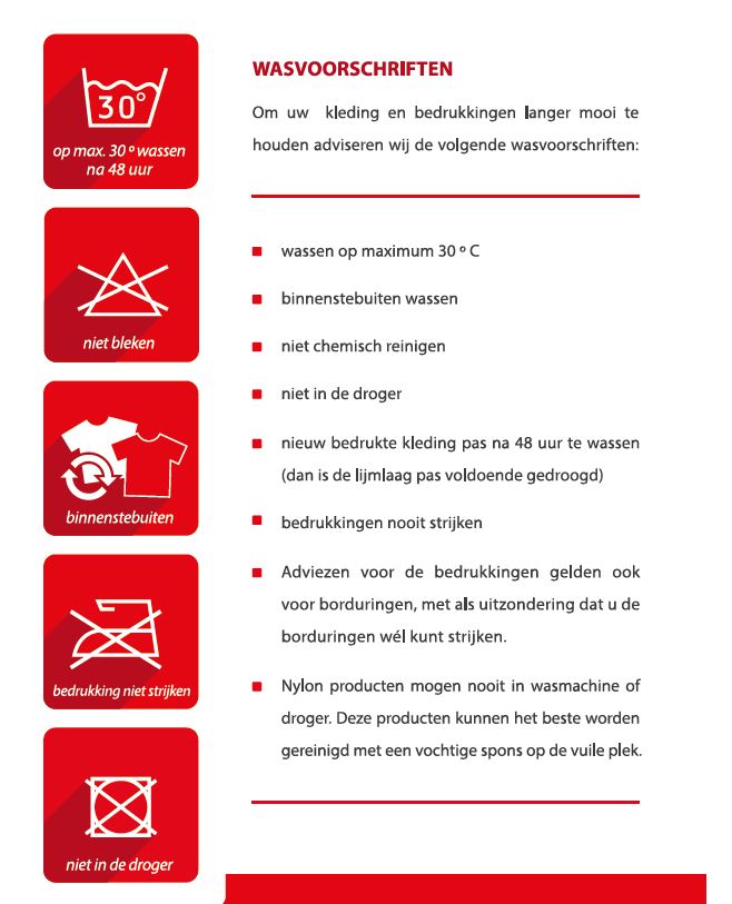 Wasvoorschriften flyer
